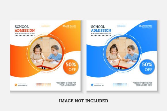 Back to School Admission Social Post