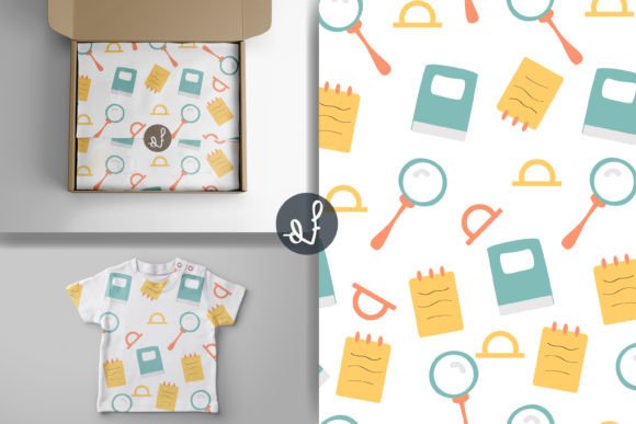 Back to School Simple Seamless Pattern