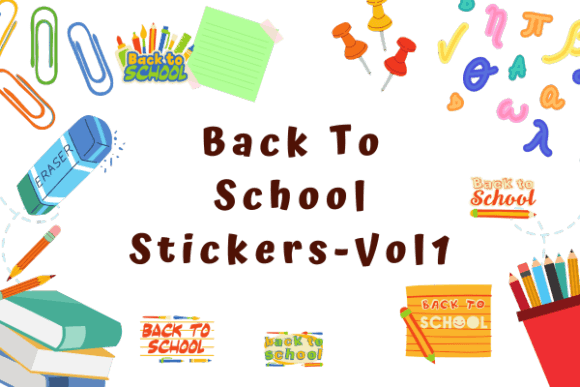 Back to School Stickers for Kids - VOL1