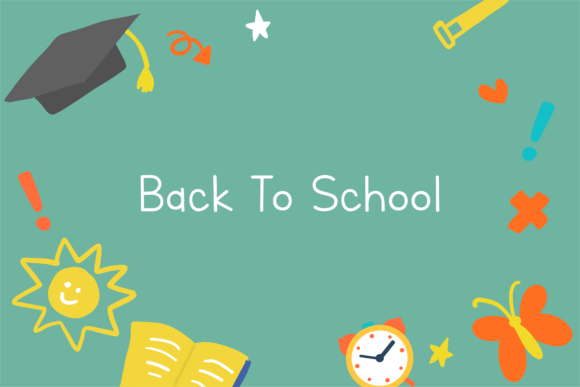 Blue Background Back to School: A Practical Design Asset for Educators and Creators