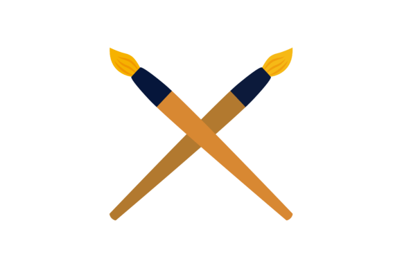 Paint Brush Icon Back to School