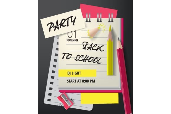 Party, Back to School Lettering with Pen: Handcrafted Charm for Every Educational Celebration