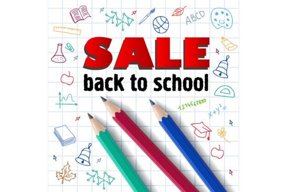Sale, Back to School Lettering, Pencils & Hand-Drawn Charm: Design That Connects