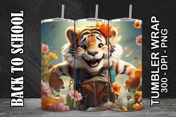 Tiger Back to School Tumbler 3